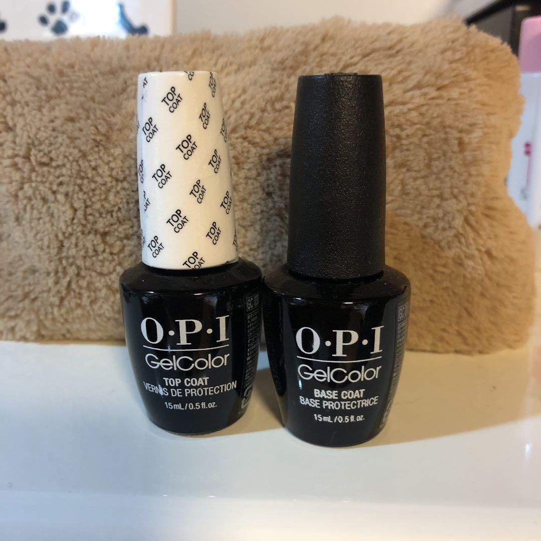 OPI ベース  トップコート　ジェルネイルセット ジェルカラー by OPI トップコート＆ベースコート リニューアル | プロ
