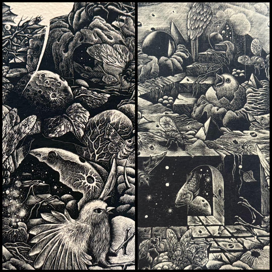 小林敬生作　静止した刻　オリジナル木口木版画集　サイン番号入　送料込み1222 小林敬生 「木口木版画展 - 宙へ…2021 - 」 （日本橋髙島屋 6F / 美術