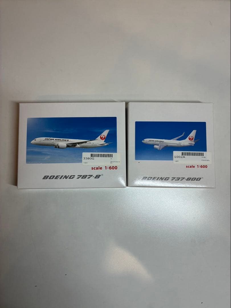 【新品未開封】模型　ボーイング787-8＆737-800 セット 全日空商事 1/200 ボーイング 787-8 JA803A Air Japan 新塗装 完成品