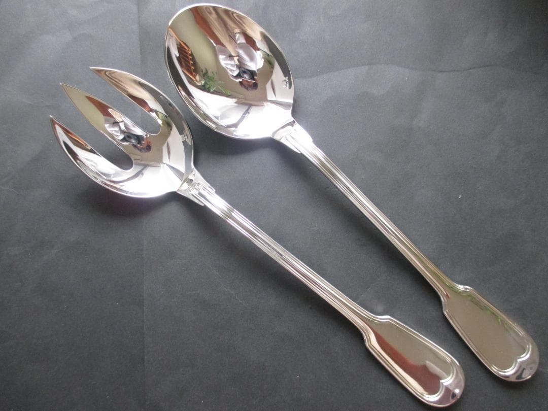 極美品☆仏蘭西高級銀器クリストフルシルバーサーバーフォーク