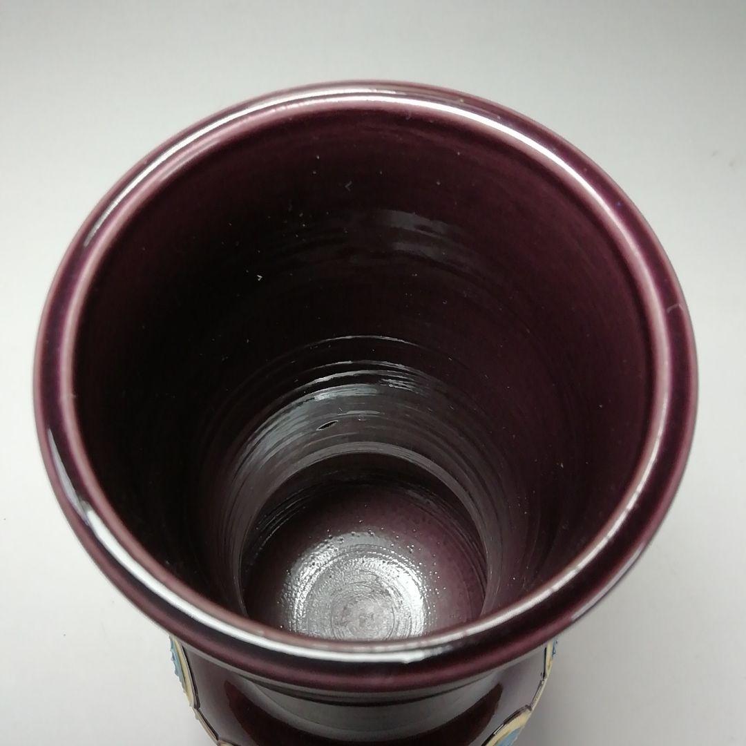 S708 皆具 『紫交趾 青海波』『平安 勝見永泉』 共箱 茶道具