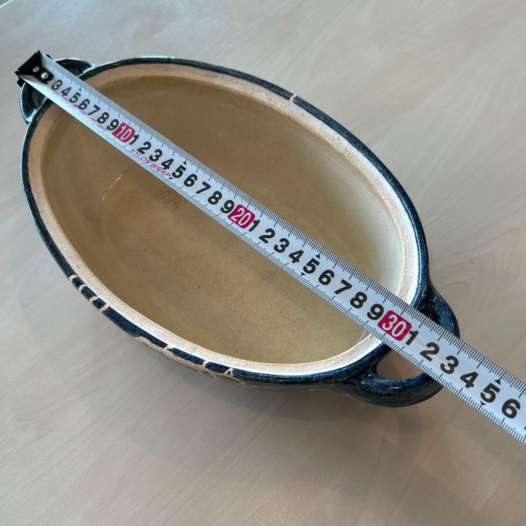 ❣️お値下げ❣️寺門広気さん✨超レア土鍋✨ブルー×ホワイト作家もの