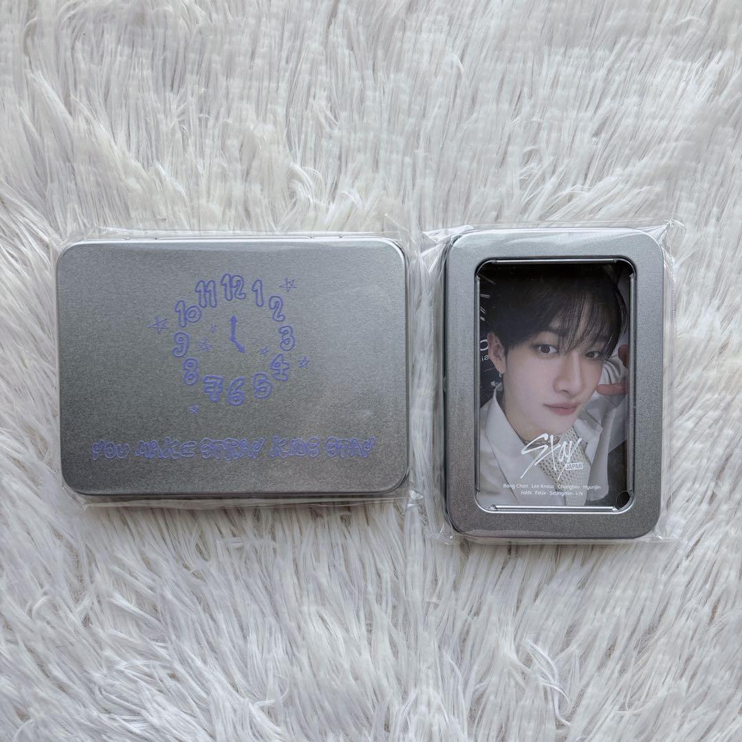 スキズ 5'CLOCK ポラロイド缶ケース FC更新特典マルチ缶トレカ セット