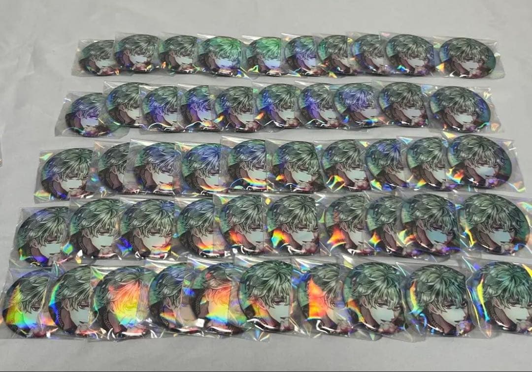 あくねこ ハナマル birthday 缶バッジ あくねこ 4周年 ハナマル 缶バッジ 箔押し キャラバッジコレクション