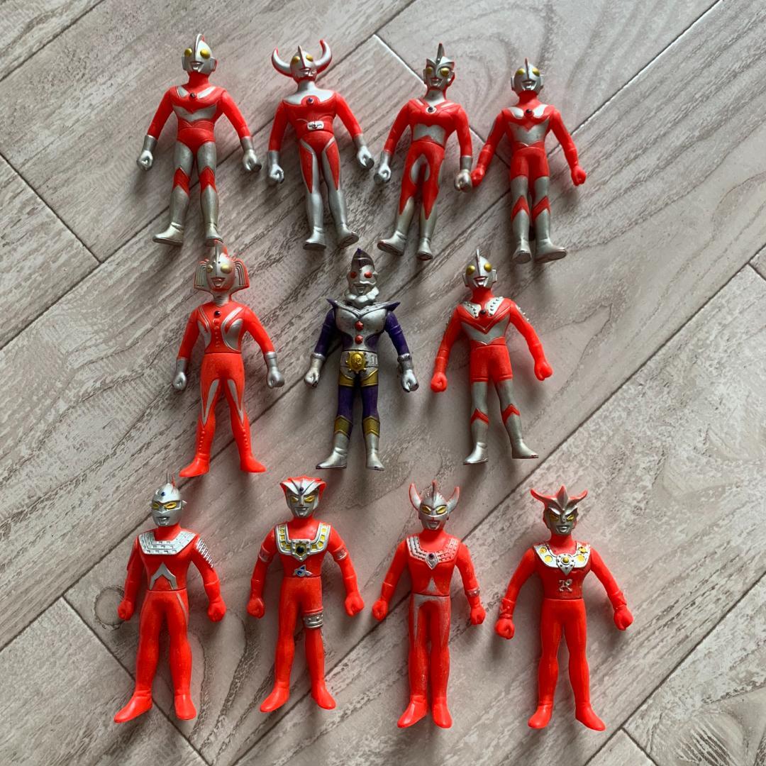 当時物 ソフビ人形 ウルトラ戦士11体セット ウルトラマン 円谷プロ 昭和 当時物 ソフビ人形 ウルトラ戦士11体セット ウルトラマン 円谷プロ
