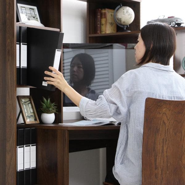 《新品・送料無料》パソコンデスク L字型 コーナー デスク 机 ブラウン