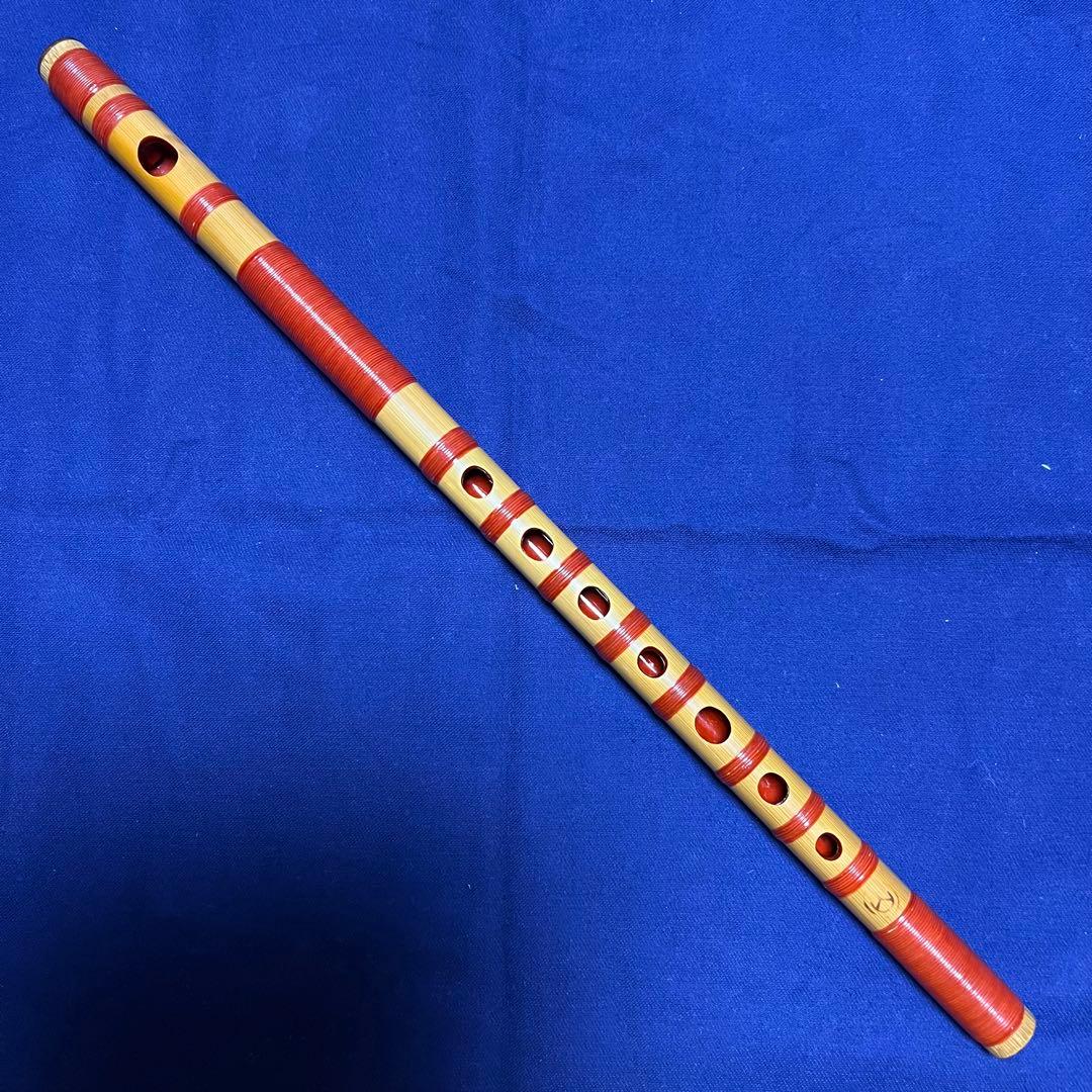 篠笛 丸山 8本調子 唄用 笛師俣野眞龍作 朱籐総巻 篠笛 俣野眞龍】和楽器の買取実績一覧 - いわの美術
