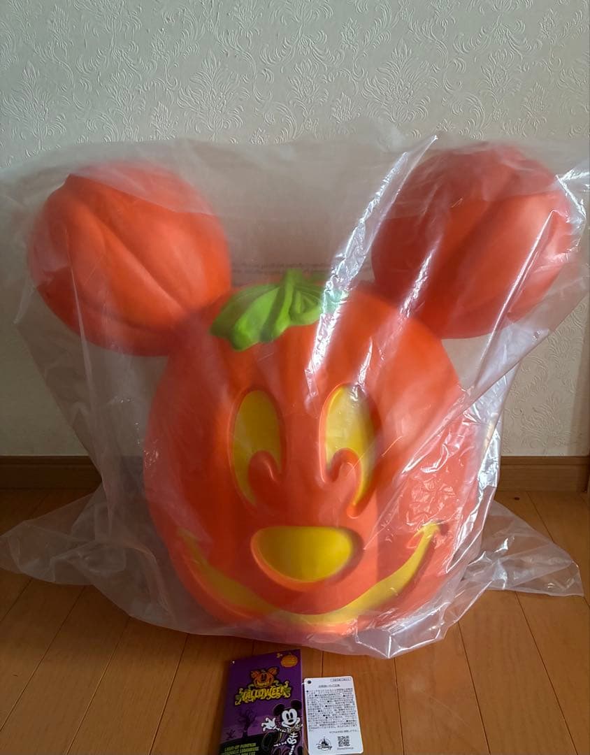 ディズニーストア　ハロウィン　パンプキンライト　ミッキー 楽天市場】【送料無料】ディズニー ハロウィンランタン 約35cm