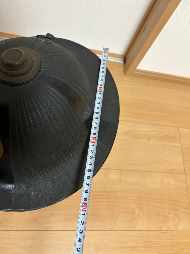 家紋付き 陣笠 骨董 アンティーク 鷹の羽 - メルカリ