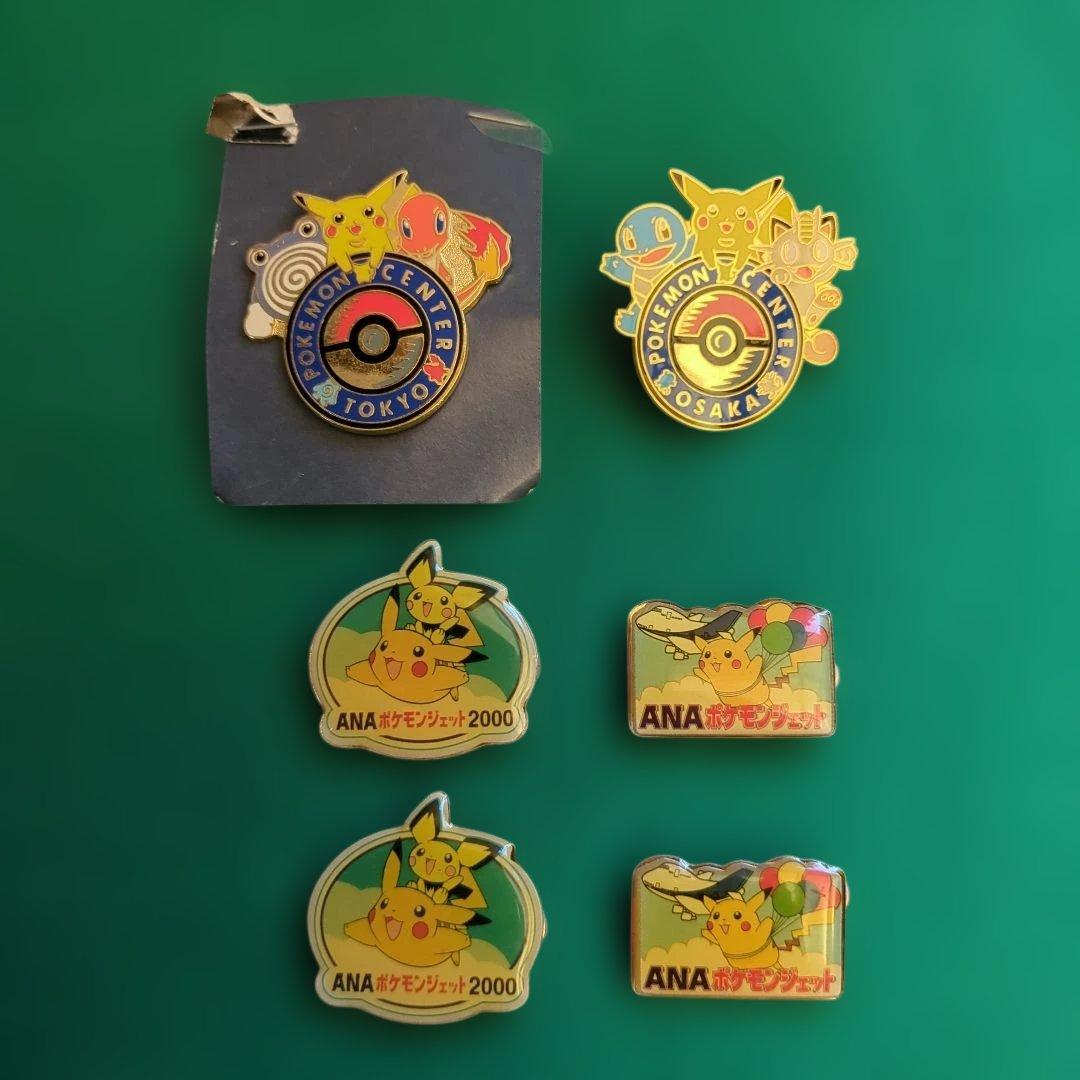 ポケモンセンター ピンズバッジセット　初代　東京　大阪　ANA Amazon | ポケモンセンター オオサカ限定 ロゴピンズ 心斎橋 ポケモン