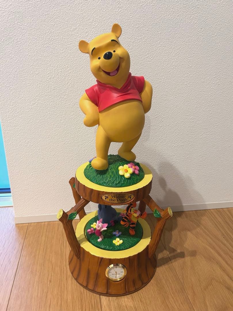 【非売品】希少　限定品　ディズニー　くまのプーさん　オルゴール　置物　時計 くまのプーさん 置き時計 ディズニー 置時計 アナログ おしゃれ