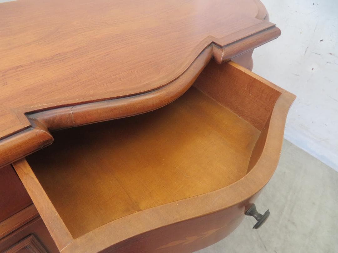 美品□イタリア最高級□象嵌□サイドボード□キャビネット□花柄