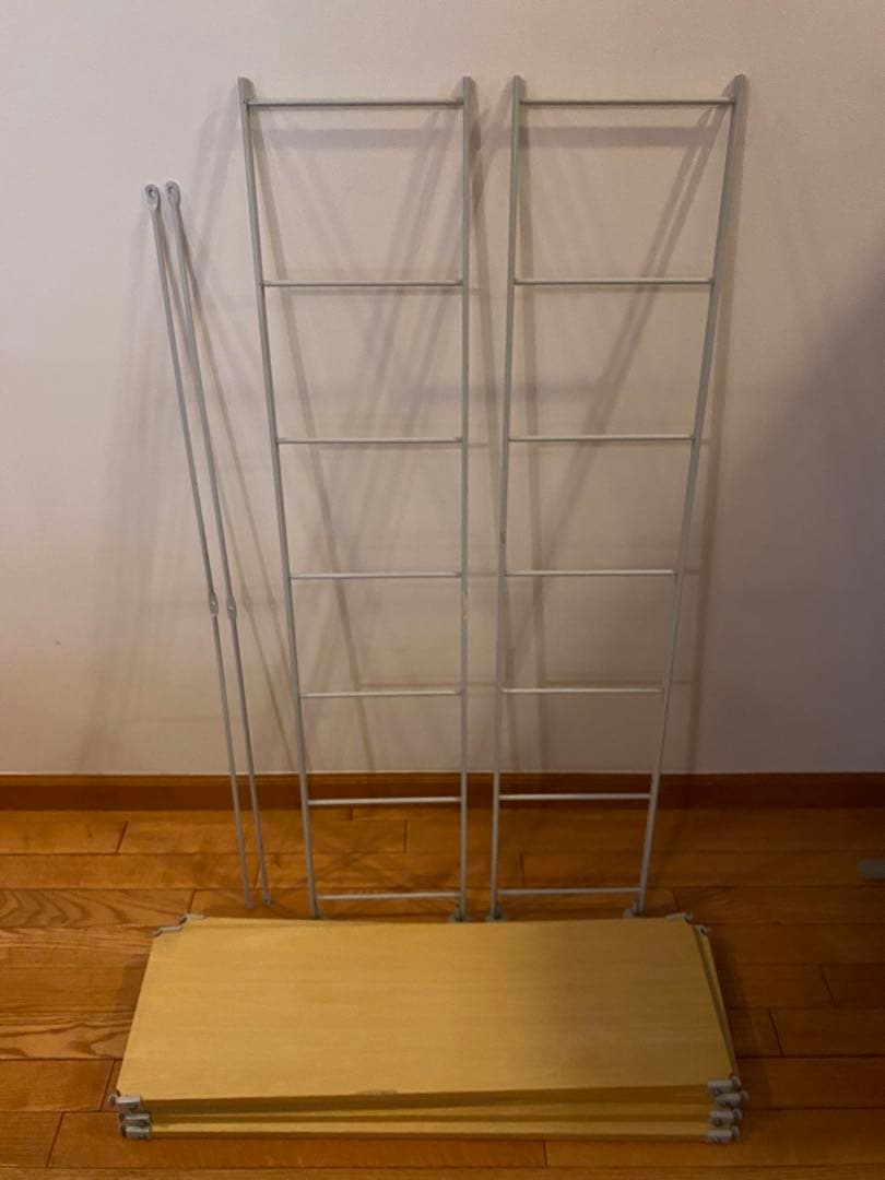 無印良品 スチールラック 3段 廃盤品 ダメージ有 無印良品(MUJI)の人気の3段スチールユニットシェルフです！2人暮らしに