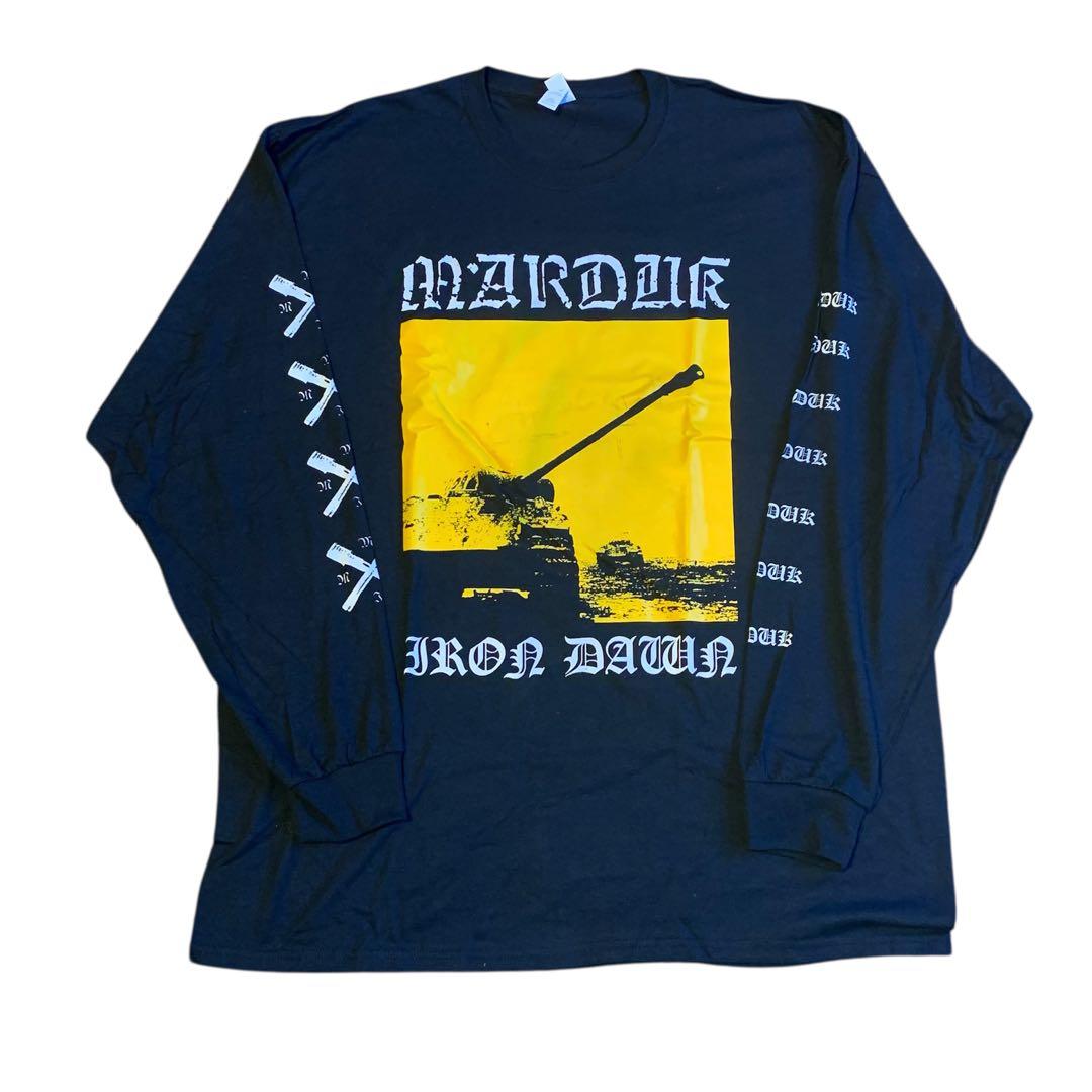MARDUK IRON DAWN ロングスリーブTシャツ 2XL メンズ ロングスリーブ Tシャツ | ブラック - 楊柳生地 専門店 山城