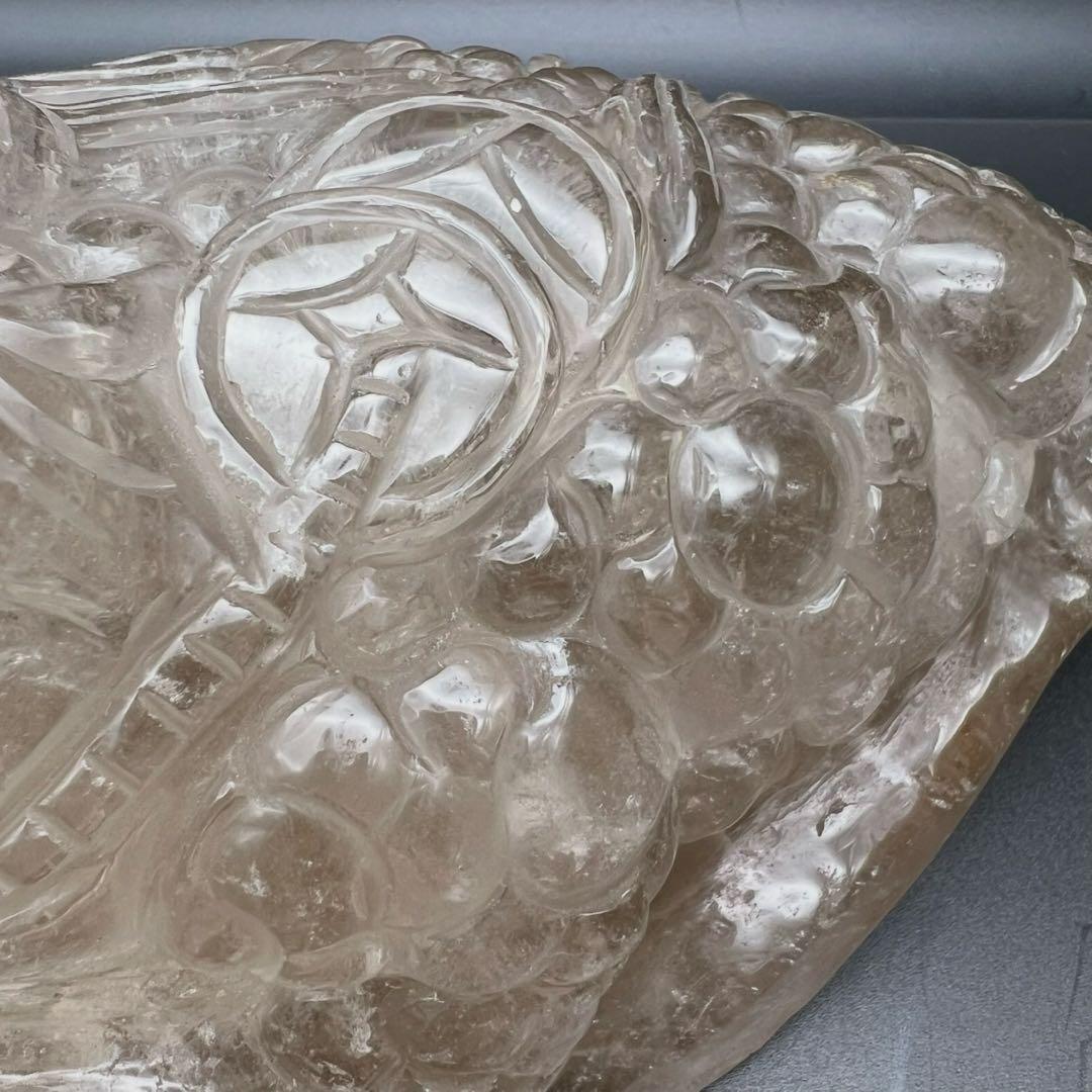 ✨富を招く至高の霊獣✨レインボー ライトニング水晶 三脚蟾蜍 金蟾