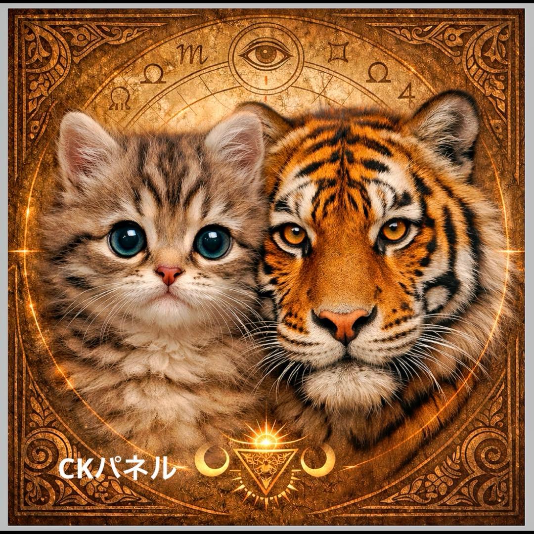 新柄♥️期間限定レアパネル生地 虎と猫パネル生地 6柄セット CKパネル