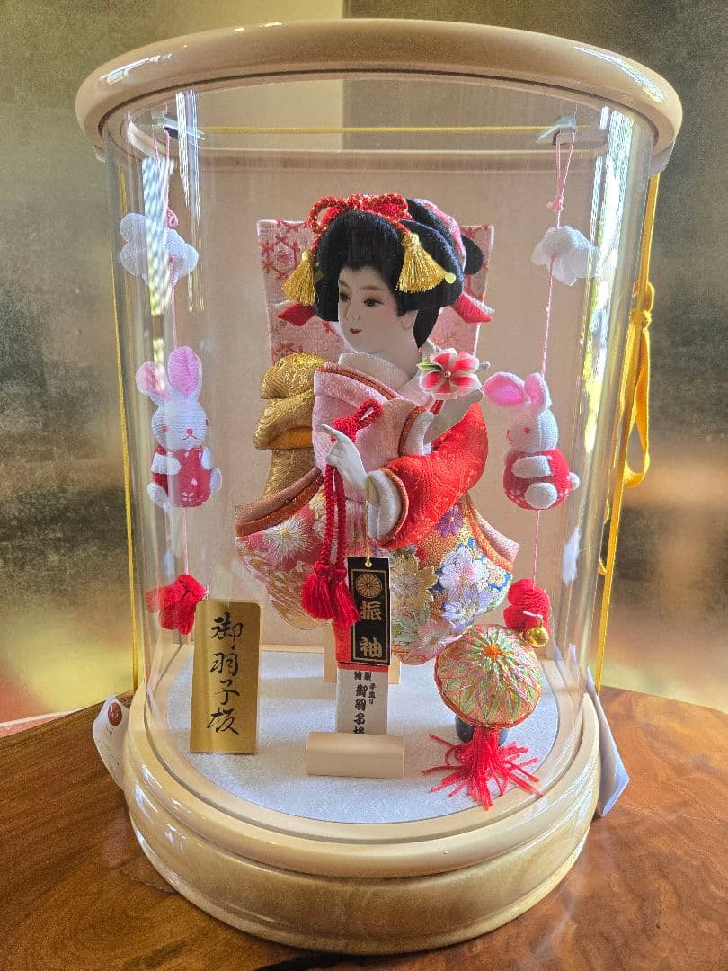 【展示品限り】正月飾り　羽子板　ケース飾り　※閉店セール　H22 古典羽子板飾り 18号 ケース/板立て選択可能タイプ 73EH-64 | 羽子板