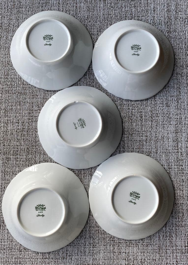 リチャードジノリ ベッキオホワイト フルーツソーサー 5枚セット
