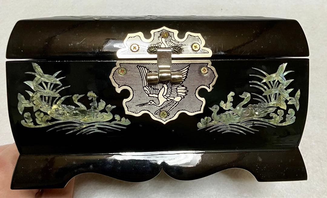 螺鈿細工 オルゴール 鍵付き 小物入れ 宝石箱 化粧箱 らでん - メルカリ