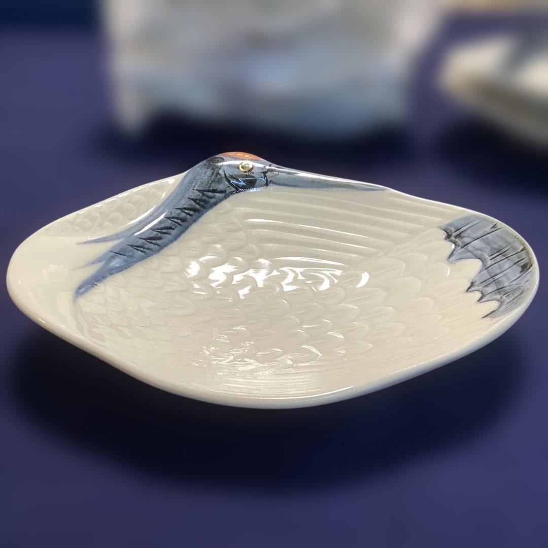 忙しくてごめんなさい　　永楽写巣篭もり鶴向付10客　新品未使用