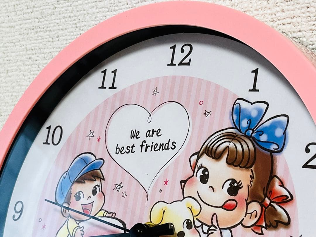 42.不二家 ポイント景品 非売品 ペコちゃん 壁掛け時計 - メルカリ