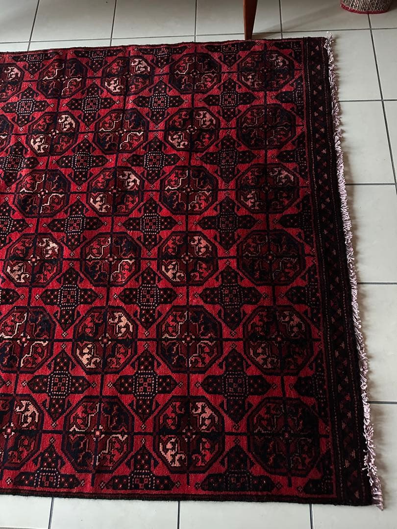 242×142 大判 ヴィンテージラグ トルクメンラグ - メルカリ