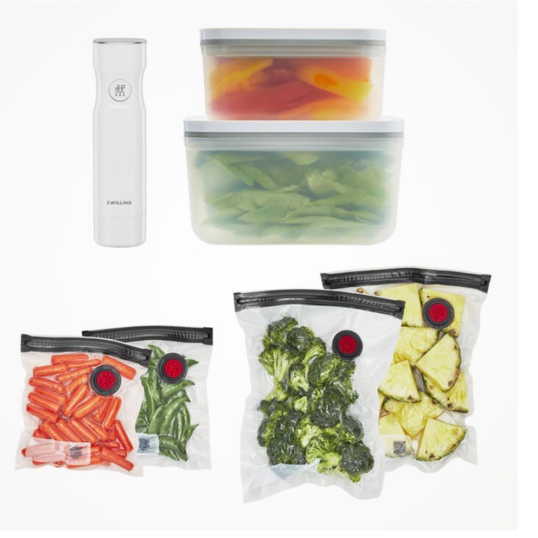 ツヴィリング FRESH & SAVE 真空保存スターターセット ツヴィリング】FRESH & SAVE 真空保存スターターセット, ガラス / S/M