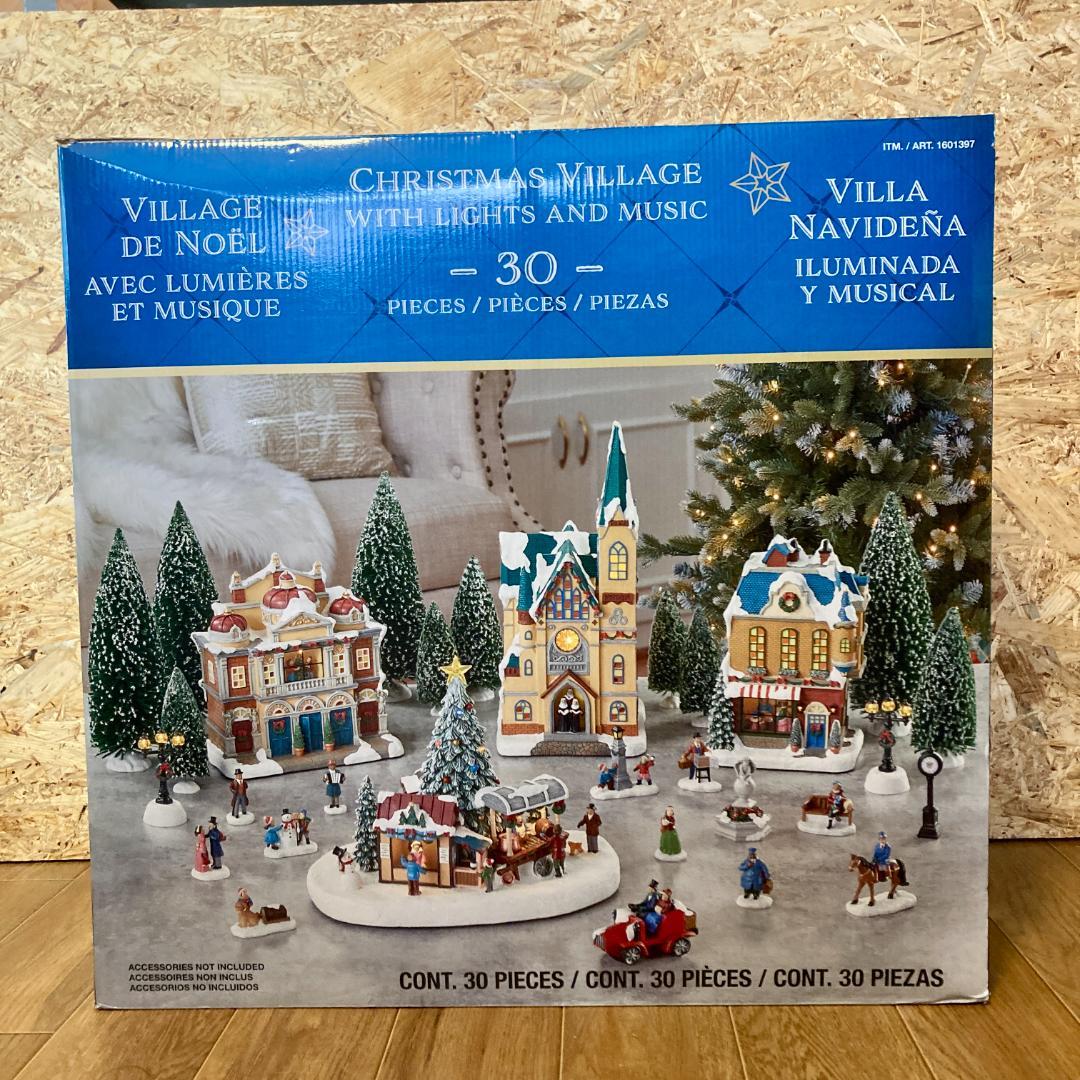 COSTCOクリスマスビレッジ 30ピースセット 訳アリ特価 よいクリスマス