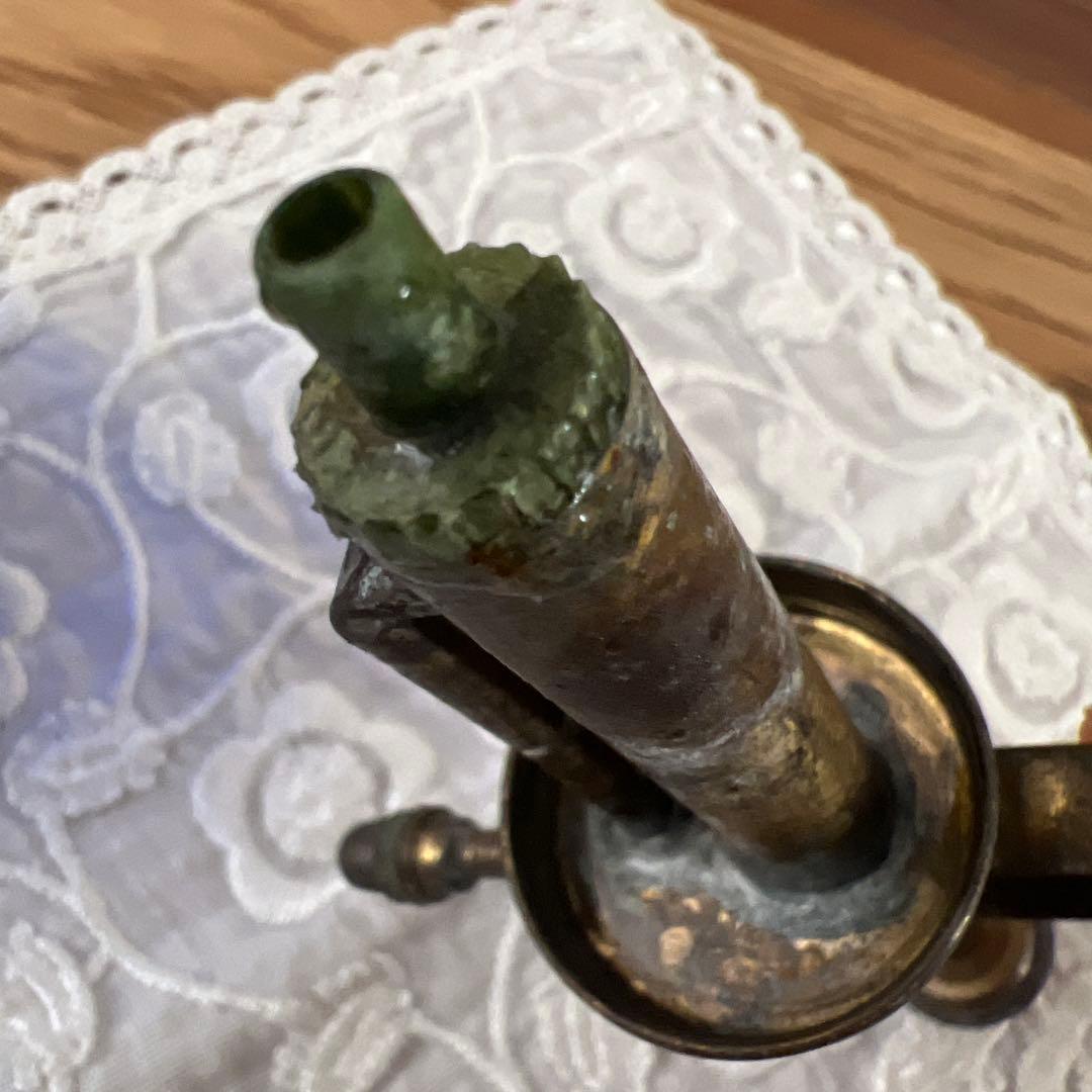 ヴィンテージ霧吹き ロイヤルブルーガラス瓶& 真鍮 made in UK - メルカリ