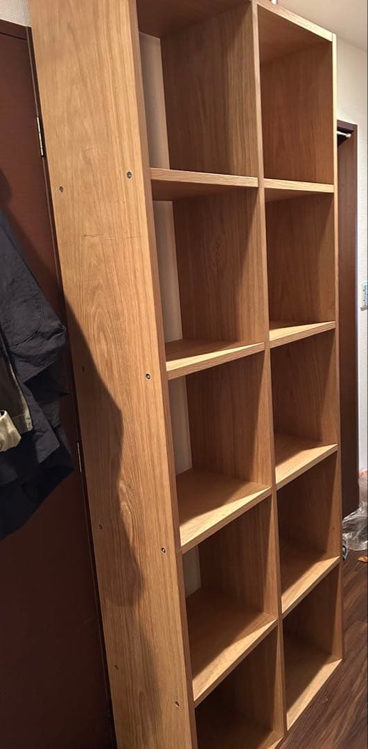 無印シェルフ5段×2列オーク材 スタッキングシェルフセット・5段×2列・オーク材 | 無印良品