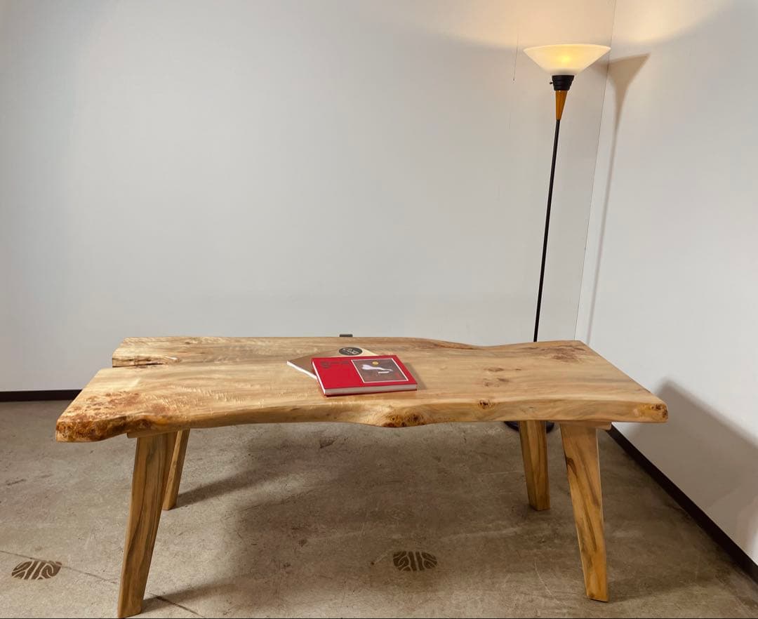 栃の木 1枚板テーブル② 栃の木一枚板ダイニングテーブル 受注製作 ダイニングテーブル 一枚板