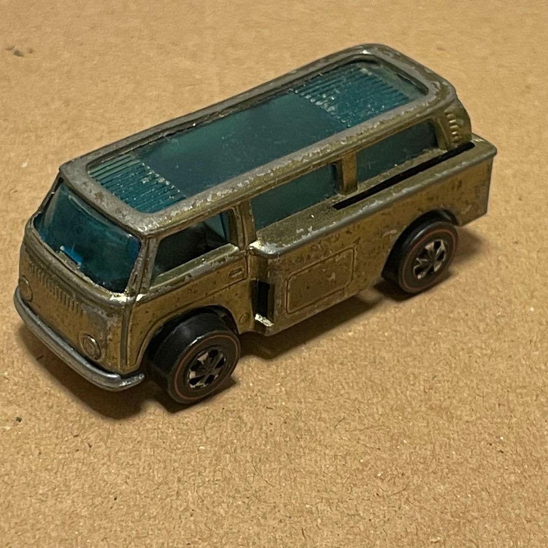 激レア　ホットウィール　ビーチボム　ワーゲンバス　当時物　香港製 Hot Wheels Redline Volkswagen Beach Bomb VW 1969 Blue Made In Hong