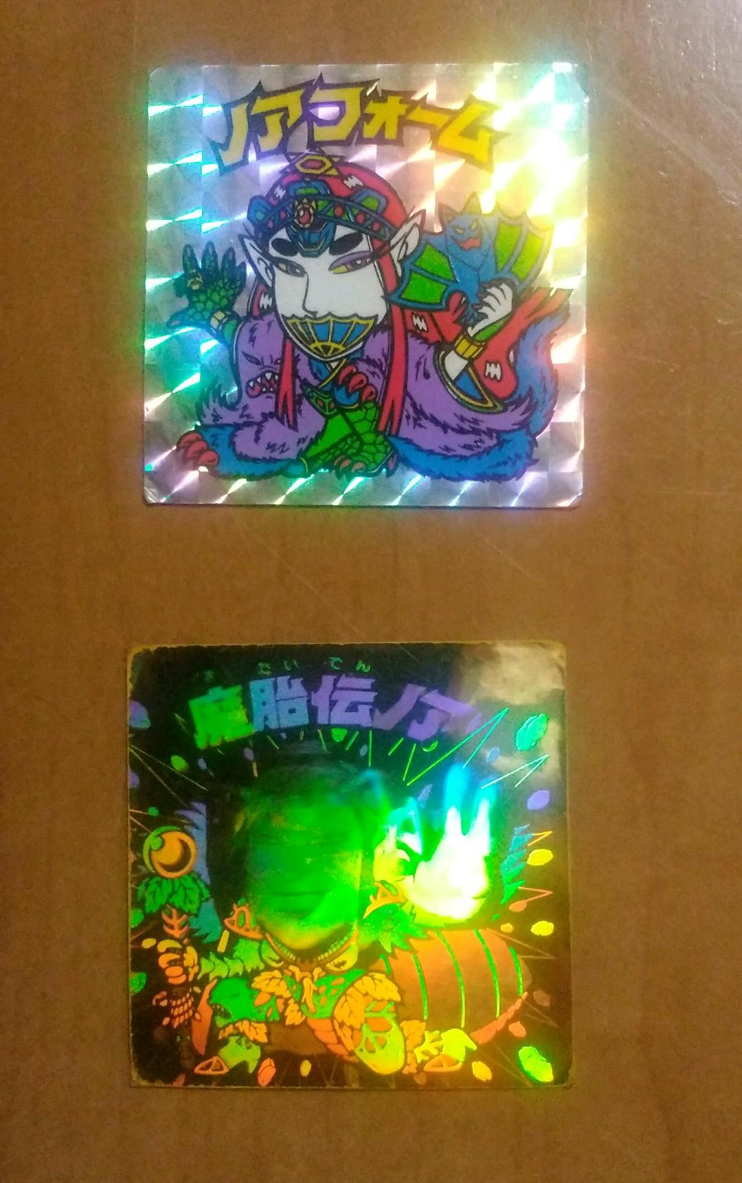 ビックリマン　ノアフォーム　魔胎伝ノア　2枚セット ビックリマン アイス版 第10弾 ヘッド 魔胎伝ノア ノアフォーム 12枚