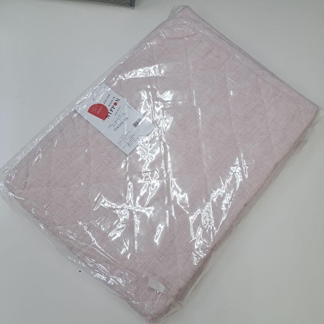 新品 西川 麻100%敷きパッド ダブル 本麻 リネン イヤシヤ 日本製 西川（nishikawa） 夏 敷きパッド ダブル 麻100％ 綿わた入り 水洗い