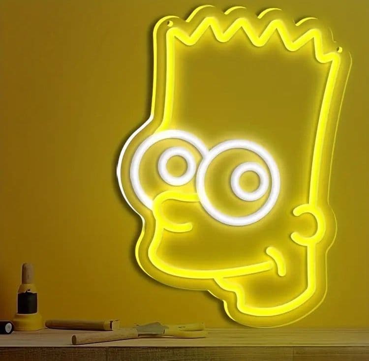 ネオンサイン シンプソンズ ネオンライト LED おしゃれ 壁掛け - メルカリ