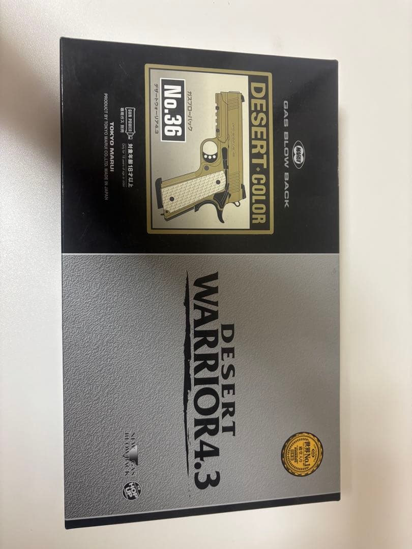 茶*夢様 DESERT WARRIOR 4.3 デザートカラー ガスガン デザートウォーリア 4.3 ガスブローバック 東京マルイ サンド迷彩の