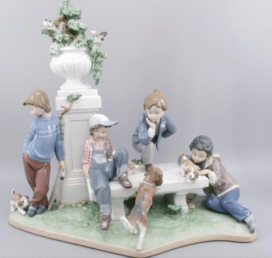 リヤドロ 犬と少年たち フィギュリン 置物 インテリア 箱無し Yahoo!オークション -「リヤドロ 犬 少年」の落札相場・落札価格