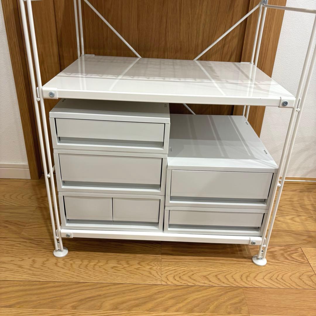 無印良品 スチールユニットシェルフ ポリプロピレンケース セット