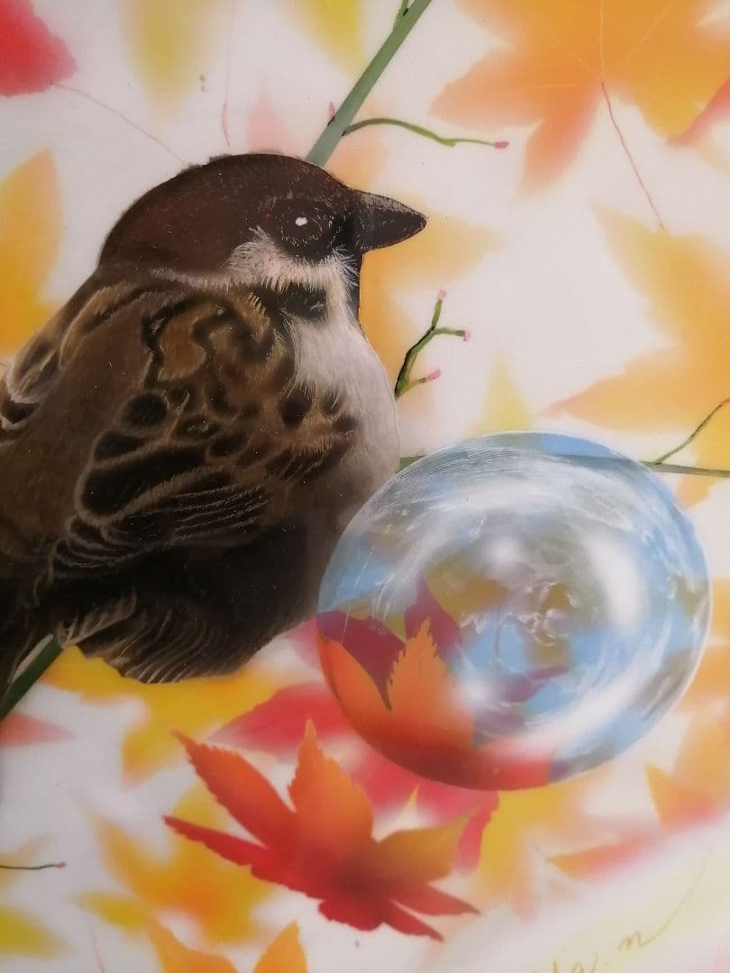 画家　西風　鷹　原画　秋の終わり 画家 西風 鷹 原画 秋の終わり