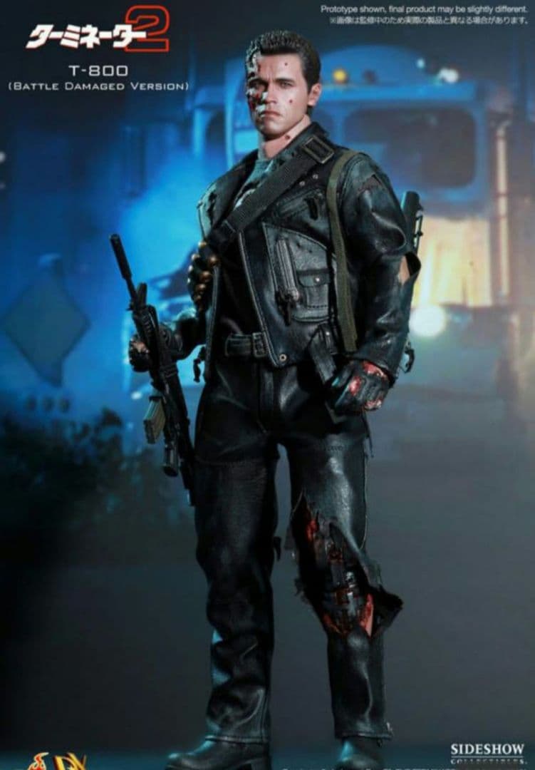新品完全未開封ターミネーター2 T-800バトルダメージ ホットトイズ