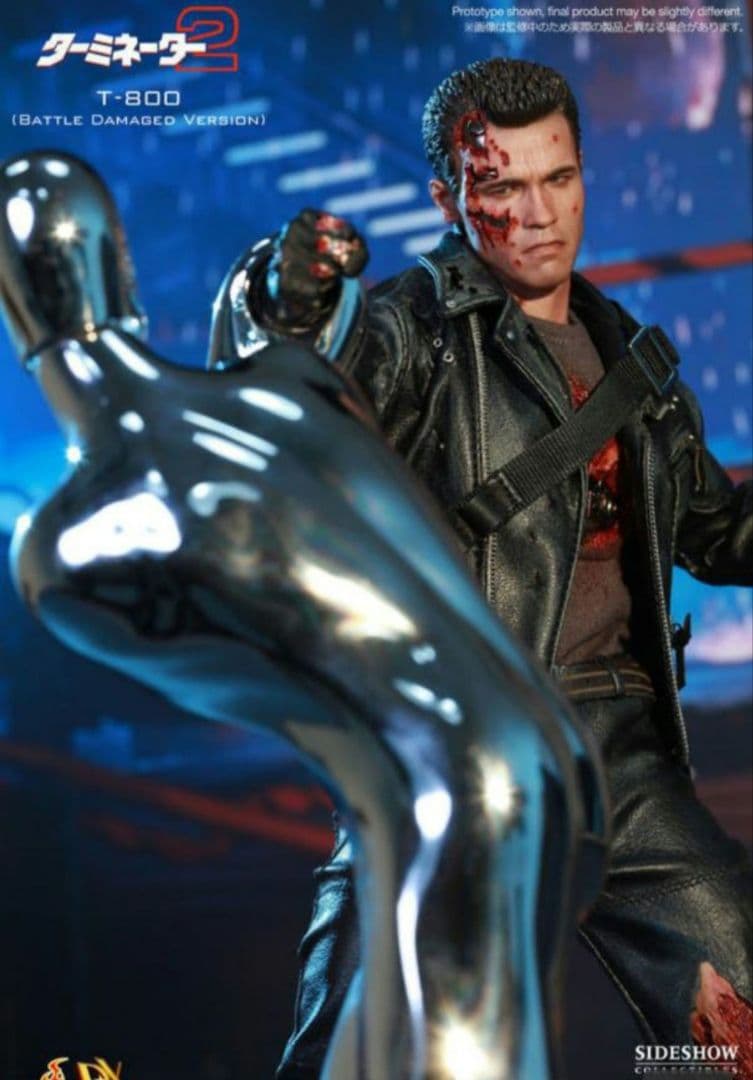 新品完全未開封ターミネーター2 T-800バトルダメージ ホットトイズ