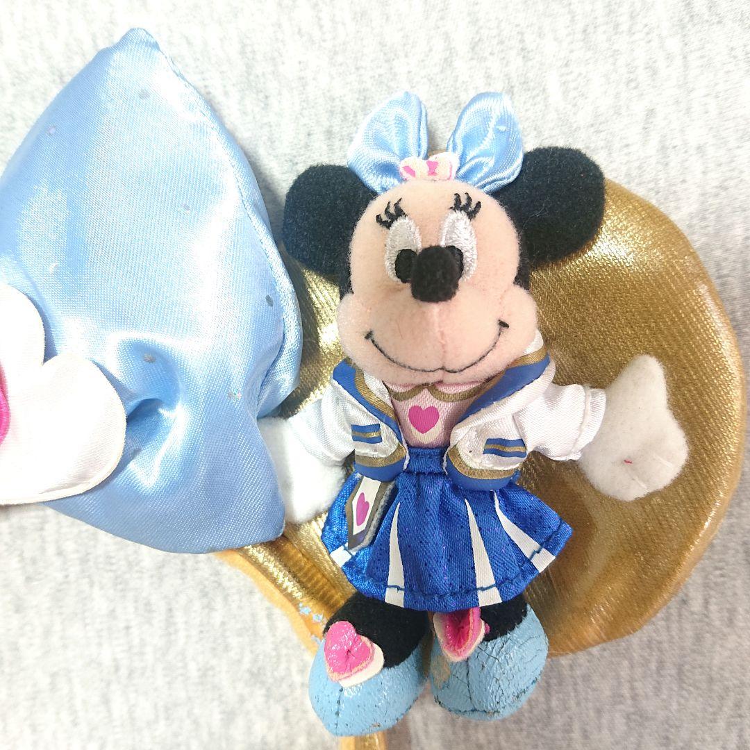 ディズニー ミニーマウス 小さいミニー付きカチューシャ 10周年 水色