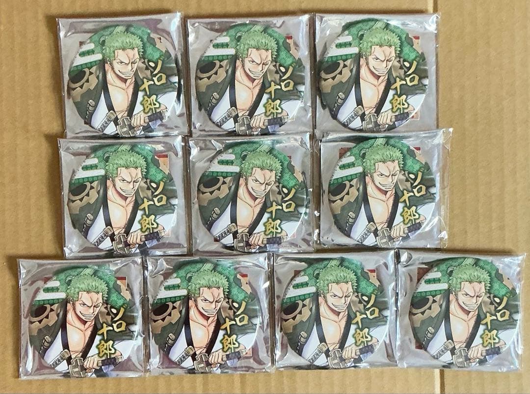 10点セット ONE PIECE ワンピースタワー 限定缶バッジ ゾロ ワノ国