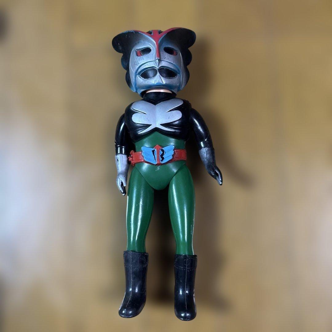 昭和レトロ 超人バロム1面とれソフビ Yahoo!オークション - DG96 当時物 超人 バロム1 ソフビ 面取れ バロ