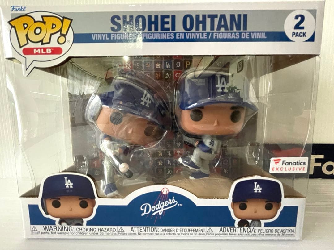 大谷翔平　2刀流　Funko pop フィギュアー　2体セット FUNKO POP x ドジャース 大谷翔平選手 2刀流フィギュアセット ｜ MLB