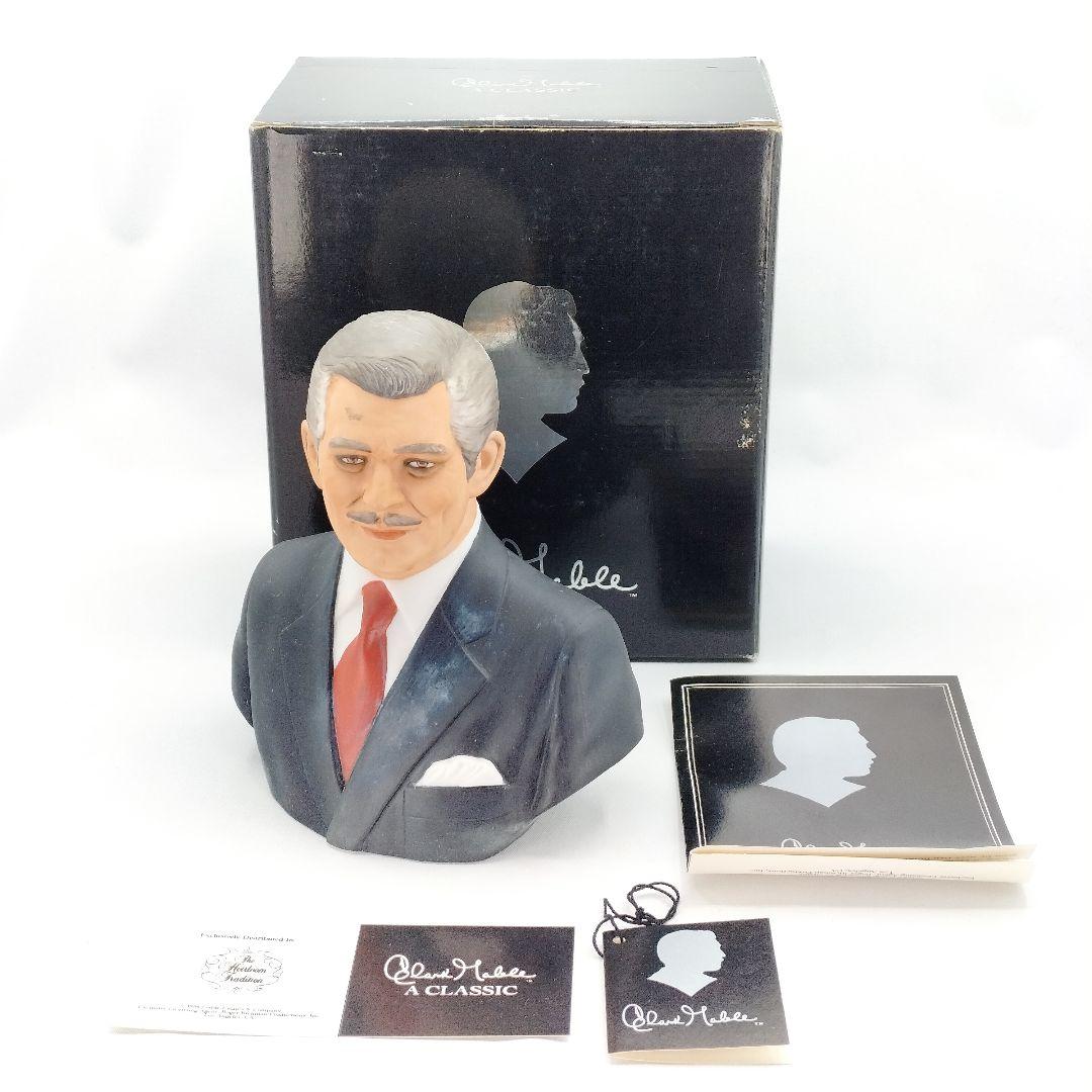 クラーク・ゲーブル クラシック 胸像 フィギュア 日本製 クラーク・ゲーブルの胸像、クラシックなハリウッドアイコンの室内装飾