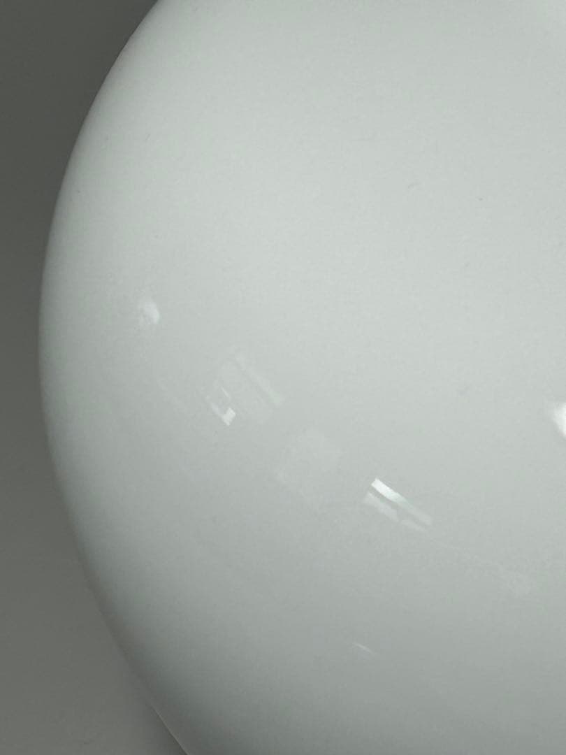 中村清六 造 高麗庵清六窯 白磁 壺 共箱 直径25㎝ 佐賀県重要無形文化