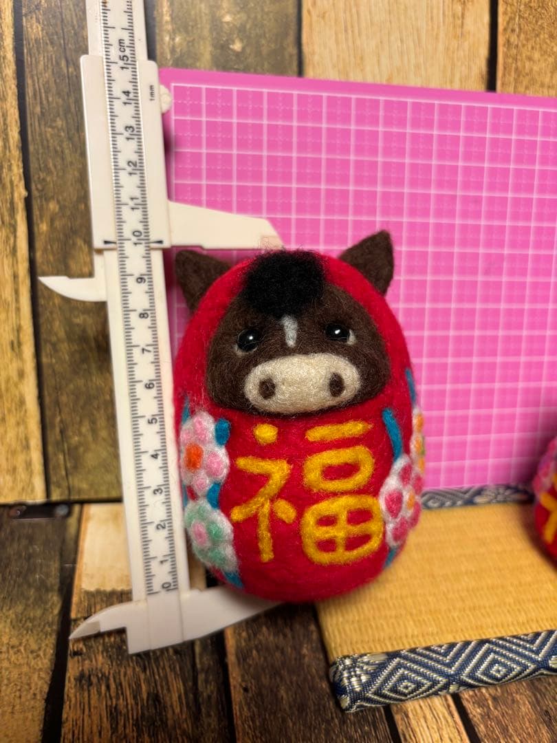くどちゃん様専用ページ馬赤だるま(福)【羊毛フェルト・アクレーヌ