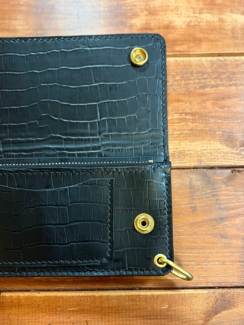 年始セール】 トラッカーウォレット TW-01 総型押しクロコ