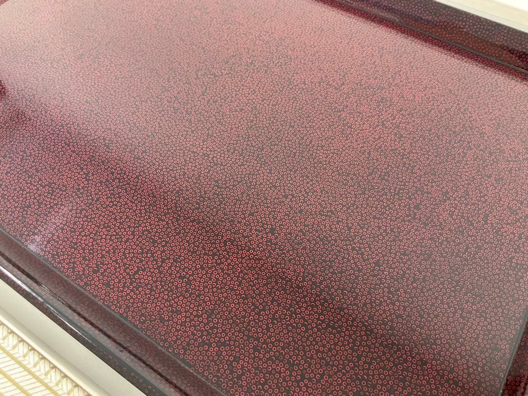 津軽塗 七々子塗 朝顔盆 黒（赤種） - メルカリ